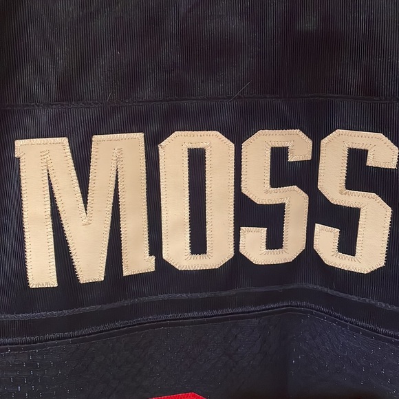RAND University!! RANDY MOSS NEP jersey reebok onfield jersey name &number sewn - Picture 5 of 5